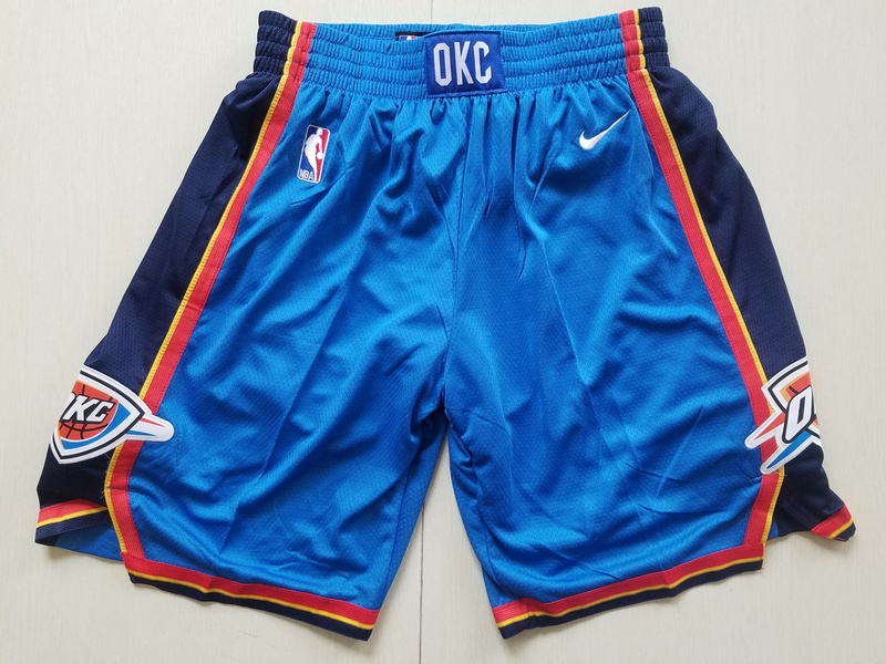 2018 Men NBA Nike Oklahoma City Thunder blue shorts